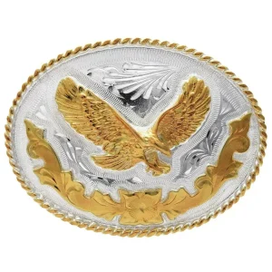 Hebilla Vaquera con Águila de Alpaca Fina IMP-20206