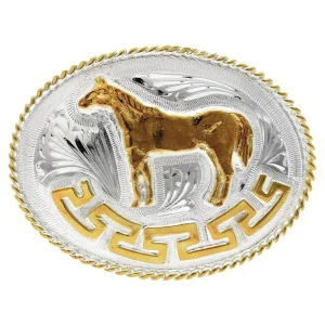 Hebilla Vaquera con Caballo de Alpaca Fina IMP-20209