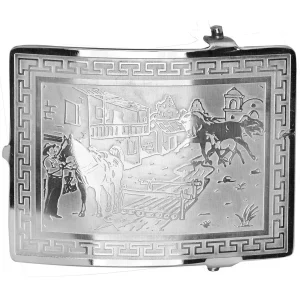 Hebilla Vaquera para Cinto con Caballos WD-1340