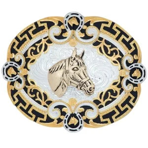 Hebilla Vaquera para Cinto con Cabeza de Caballo WD-1334