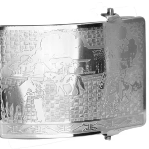 Hebilla Vaquera para Cinto con Escena Charra WD-1336