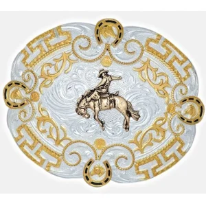 Hebilla Vaquera para Cinto con Jinete de Rodeo WD-1309