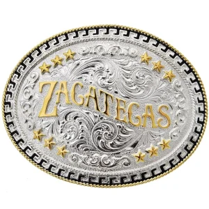 Hebilla Vaquera para Cinto con Leyenda de Zacatecas WD-1298
