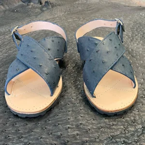 Huarache Avestruz Original Azul Mezclilla