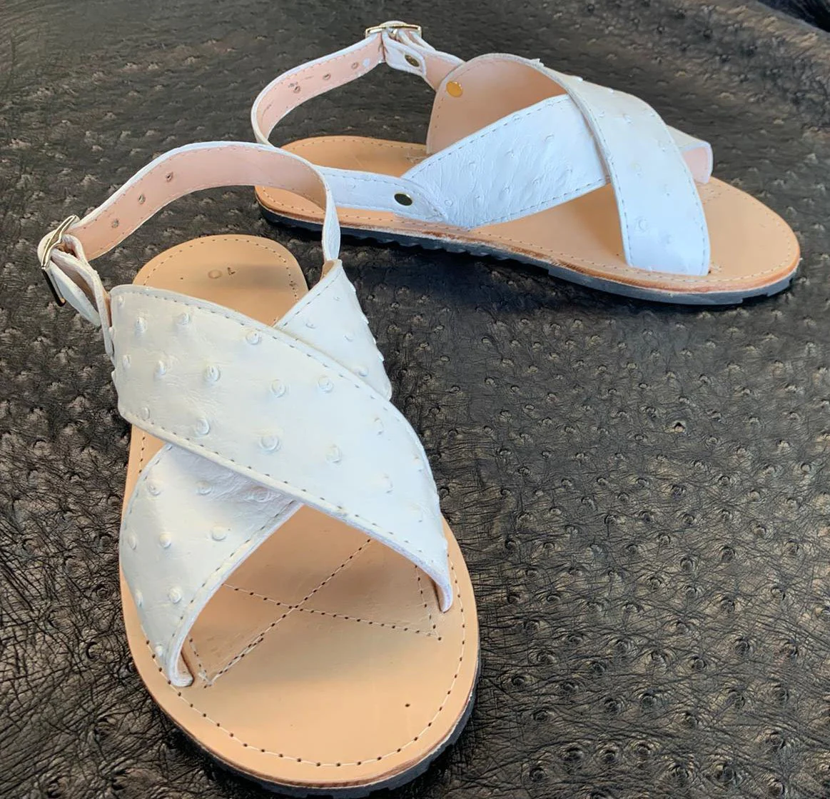 Huarache Avestruz Original Blanco - Imagen 4