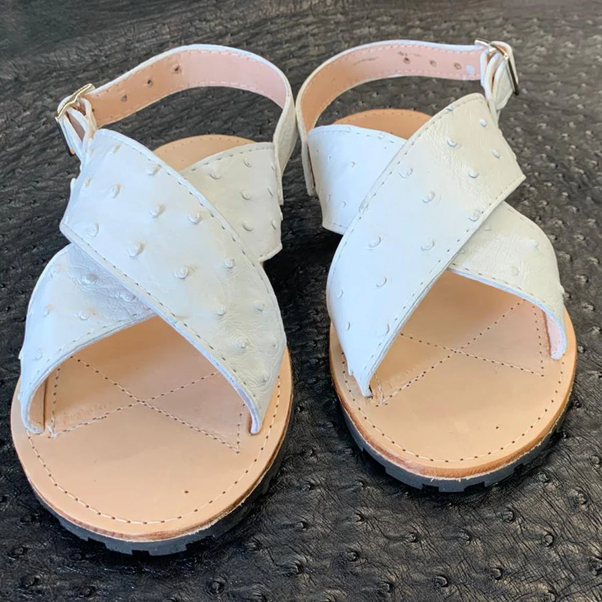 Huarache Avestruz Original Blanco - Imagen 2