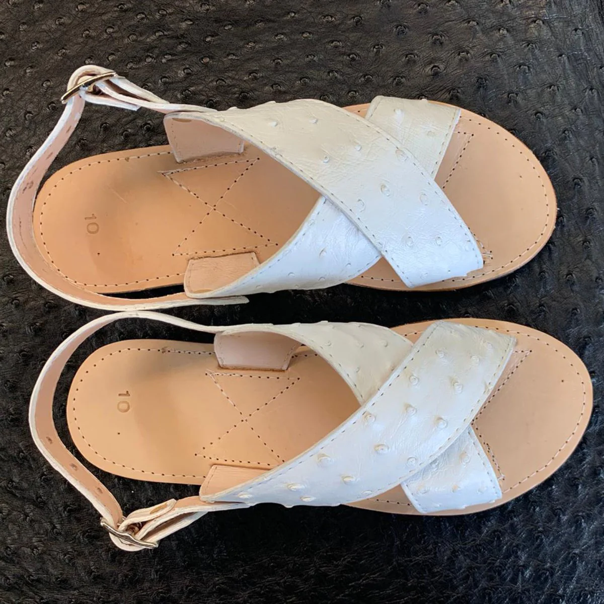 Huarache Avestruz Original Blanco - Imagen 3