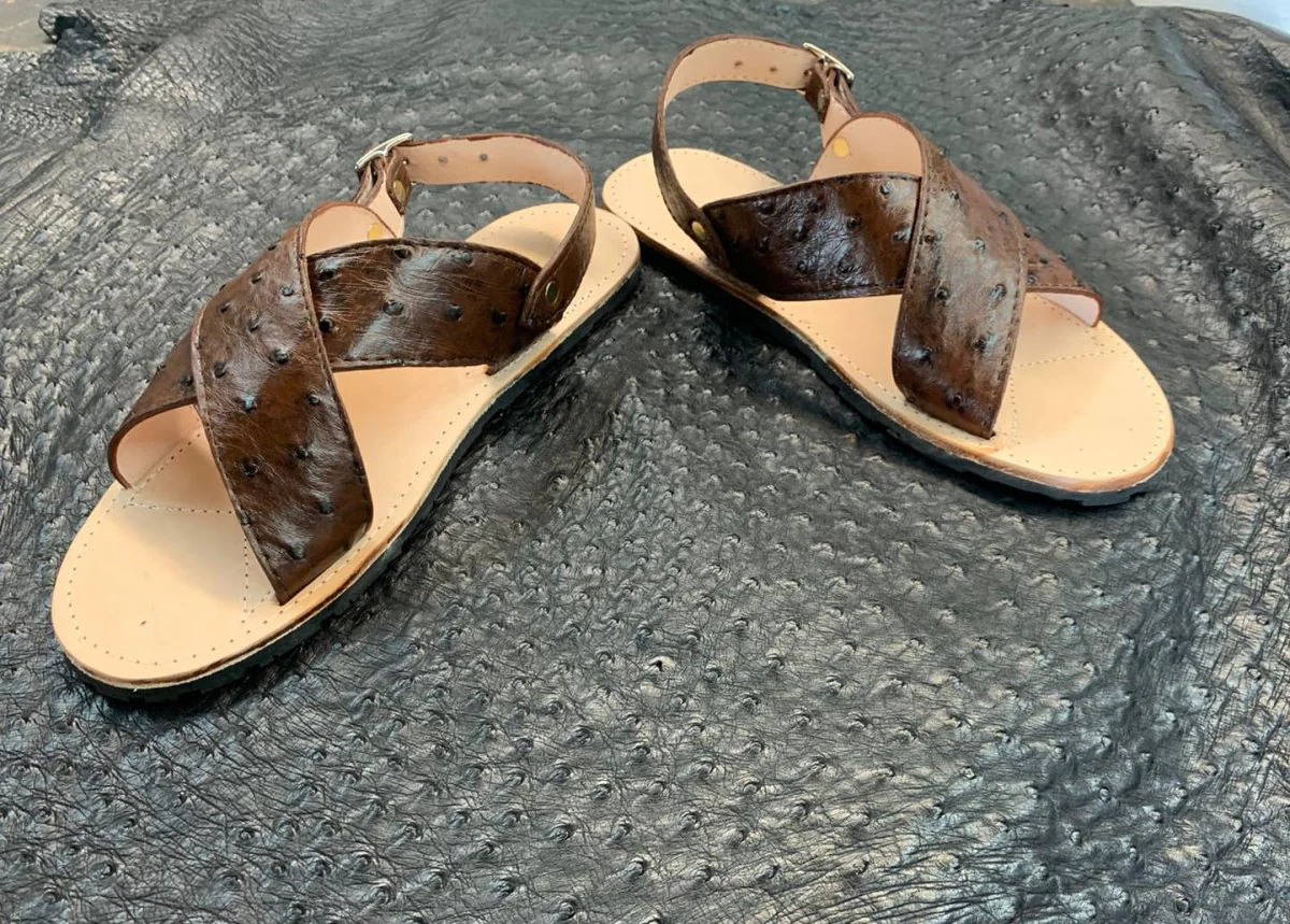 Huarache Avestruz Original Cafe - Imagen 4