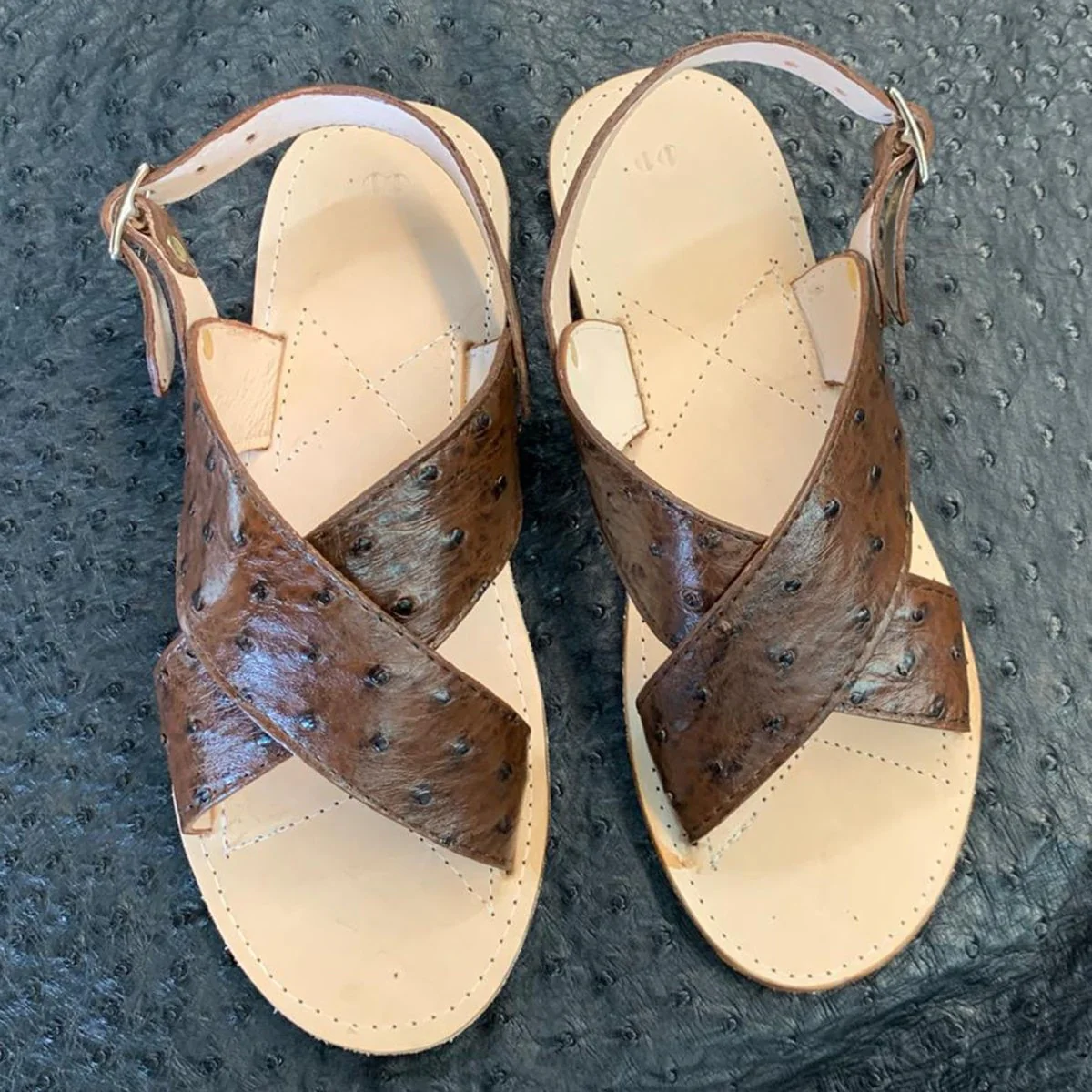 Huarache Avestruz Original Cafe - Imagen 5