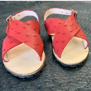 Huarache Avestruz Original Rojo