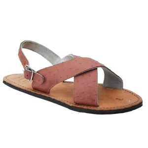 Huarache Imitacion Avestruz Color Cognac imp-33302