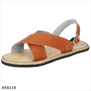 Huaraches Cruzados Azteca de Piel Original para Hombre Color Miel imp-34118