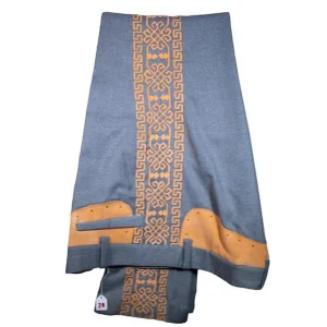 Pantalon Charro de Gala con Fino Bordado para Hombre Color Gris WD-1013