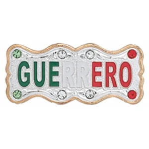 Placa para Sombrero Guerrero Tricolor PLA-GUE