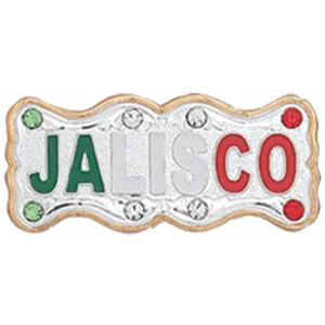 Placa para Sombrero Jalisco Tricolor PLA-JAL