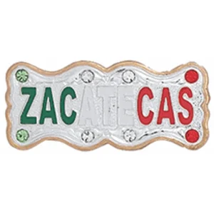 Placa para Sombrero Zacatecas Tricolor PLA-ZAC