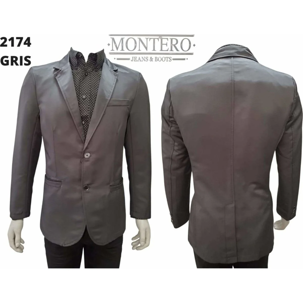 Saco Vaquero Gris MON-2174 - Imagen 5