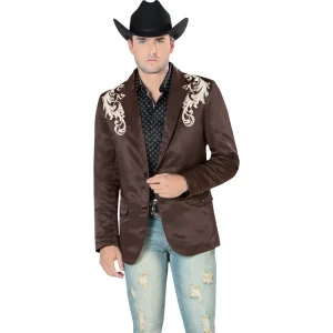 Saco Vaquero para Hombre Montero Color Cafe MON-2173C