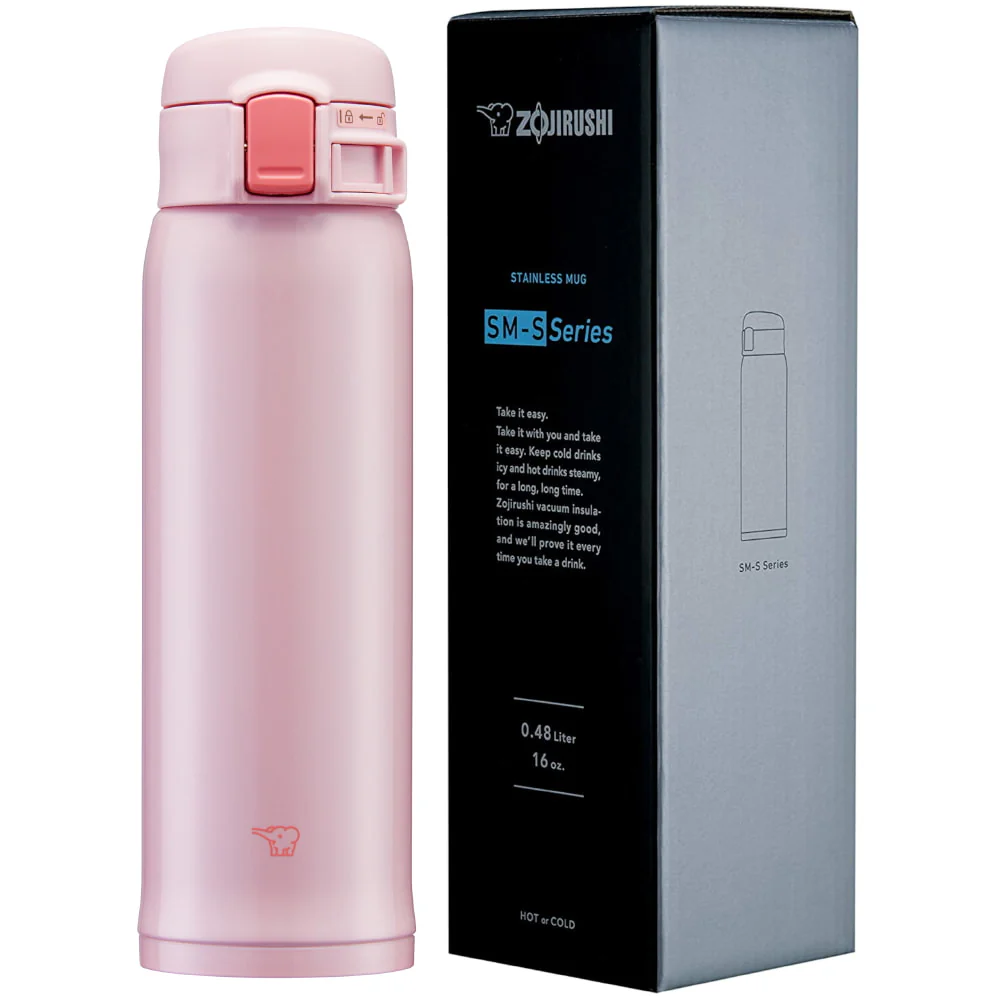 Botella Térmica De Acero Inoxidable Zojirushi SM-SR48E Pearl Pink - Imagen 7