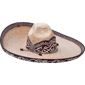 Sombrero Charro Fino de Paja Galoneado imp-71121