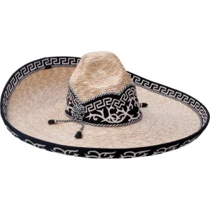 Sombrero Charro Fino de Paja Galoneado imp-71123