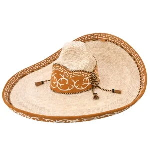 Sombrero Charro Fino de Paja Galoneado WD-792