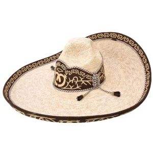 Sombrero Charro Fino de Paja Galoneado WD-794