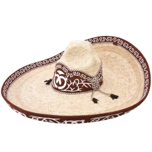 Sombrero Charro Fino de Paja Galoneado WD-796