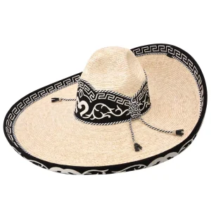 Sombrero Charro Fino de Paja Galoneado WD-797