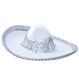 Sombrero Charro Infantil Blanco con Plata