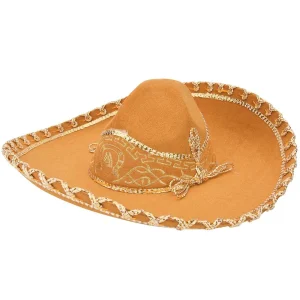 Sombrero Charro Infantil Color Mostaza con Oro