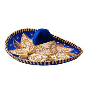 Sombrero de Charro de Gala Bordado Fino Hilo Metálico para Hombre imp-71151