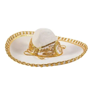 Sombrero de Charro de Gala Bordado Fino Hilo Metálico para Hombre imp-71230