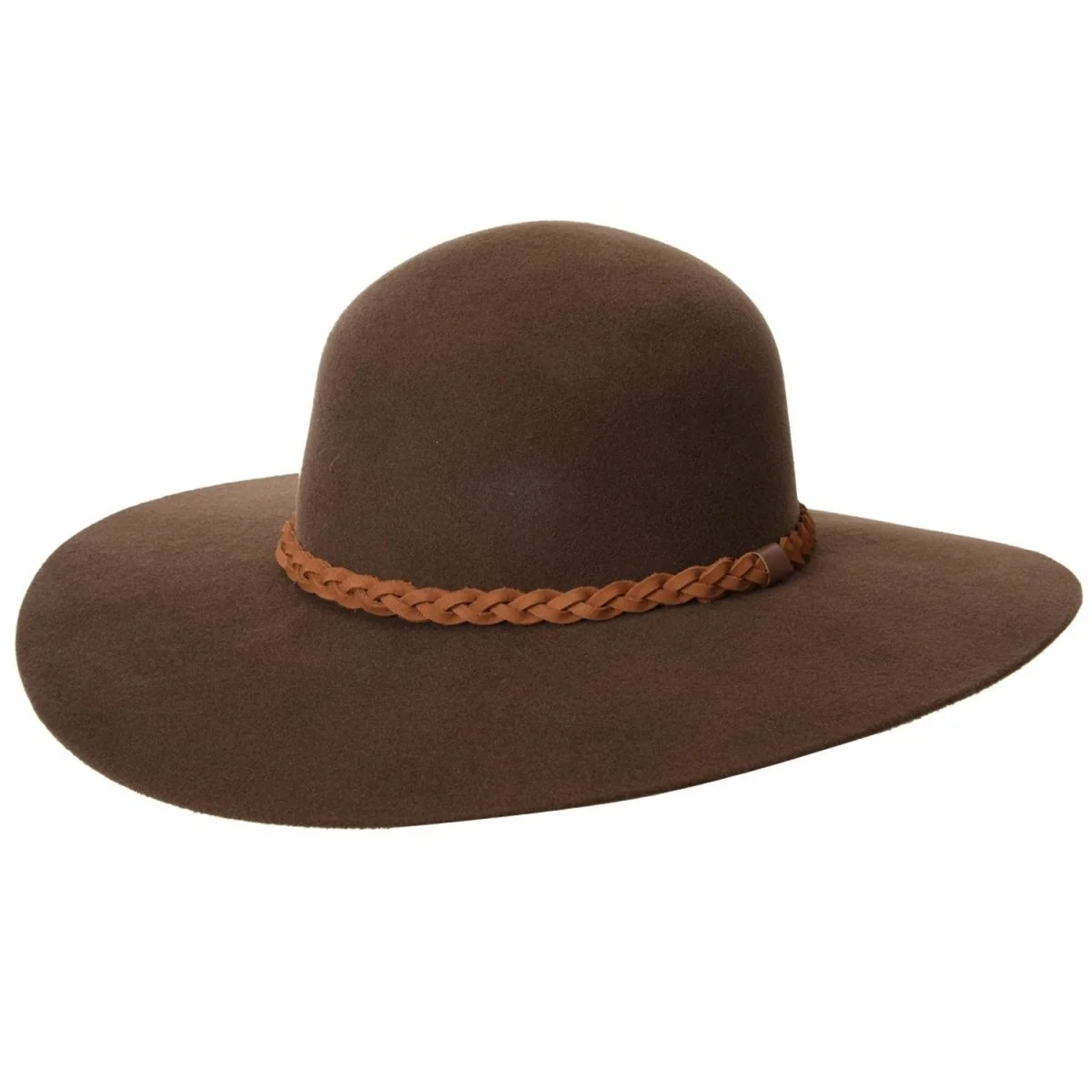 Sombrero Vaquero para Mujer Horma Flopy de Lana Color Cafe WD-564 - Imagen 2