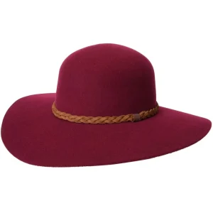 Sombrero Vaquero para Mujer Horma Flopy de Lana Color Vino WD-565