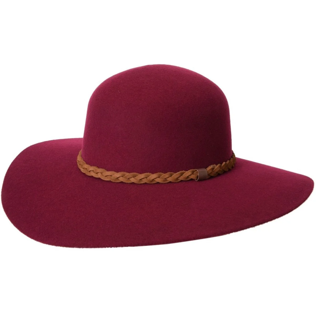 Sombrero Vaquero para Mujer Horma Flopy de Lana Color Vino WD-565