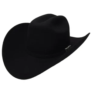 Texana Cuernos Chuecos 20X Color Negro Horma Milano