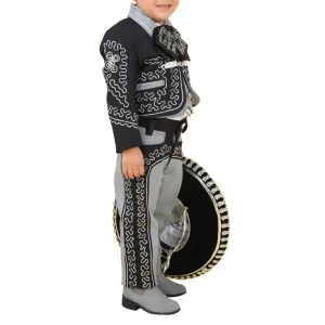 Traje Charro para Niño (TODO INCLUIDO) Gris con Negro imp-72328