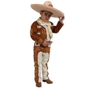 Traje de Charro para Niño de 3 Piezas Color Miel WD-941