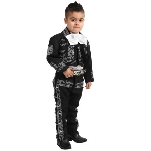 Traje de Charro para Niño de 3 Piezas Color Negro WD-943