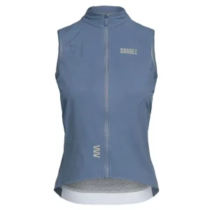 Chaleco Cortavientos de Ciclismo Mujer Barrier Indigo Blue