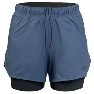 Short Running Mujer 2 en 1 Suarez Hybrid Blue